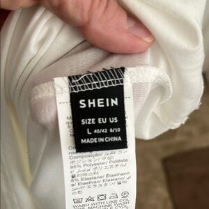 SHEIN Elegant White Dress